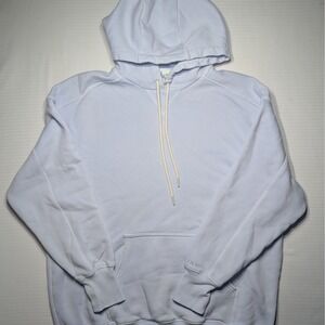 OFFLINE by Aerie Womens Light Blue Oversized Fleece Pullover Hoodie Size Small